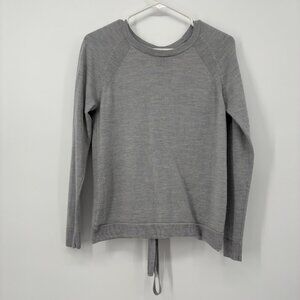 Lululemon Tied To You Sweater Size 4 Heathered Gray Wool Long Sleeve *Read*